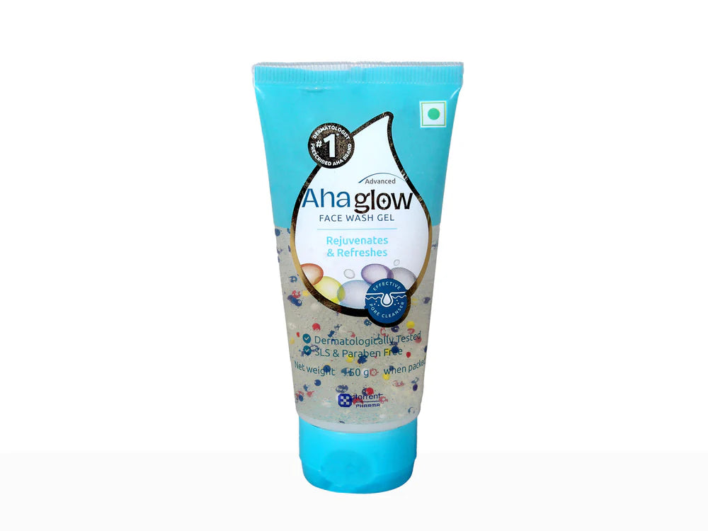 AHA glow face wash gel