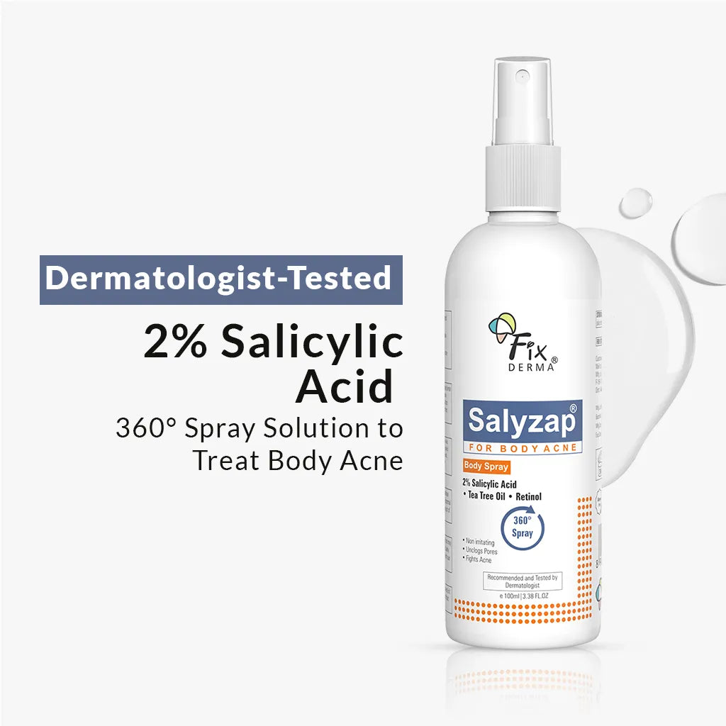 Fixderma Salyzap 2% Salicylic Acid Body Spray