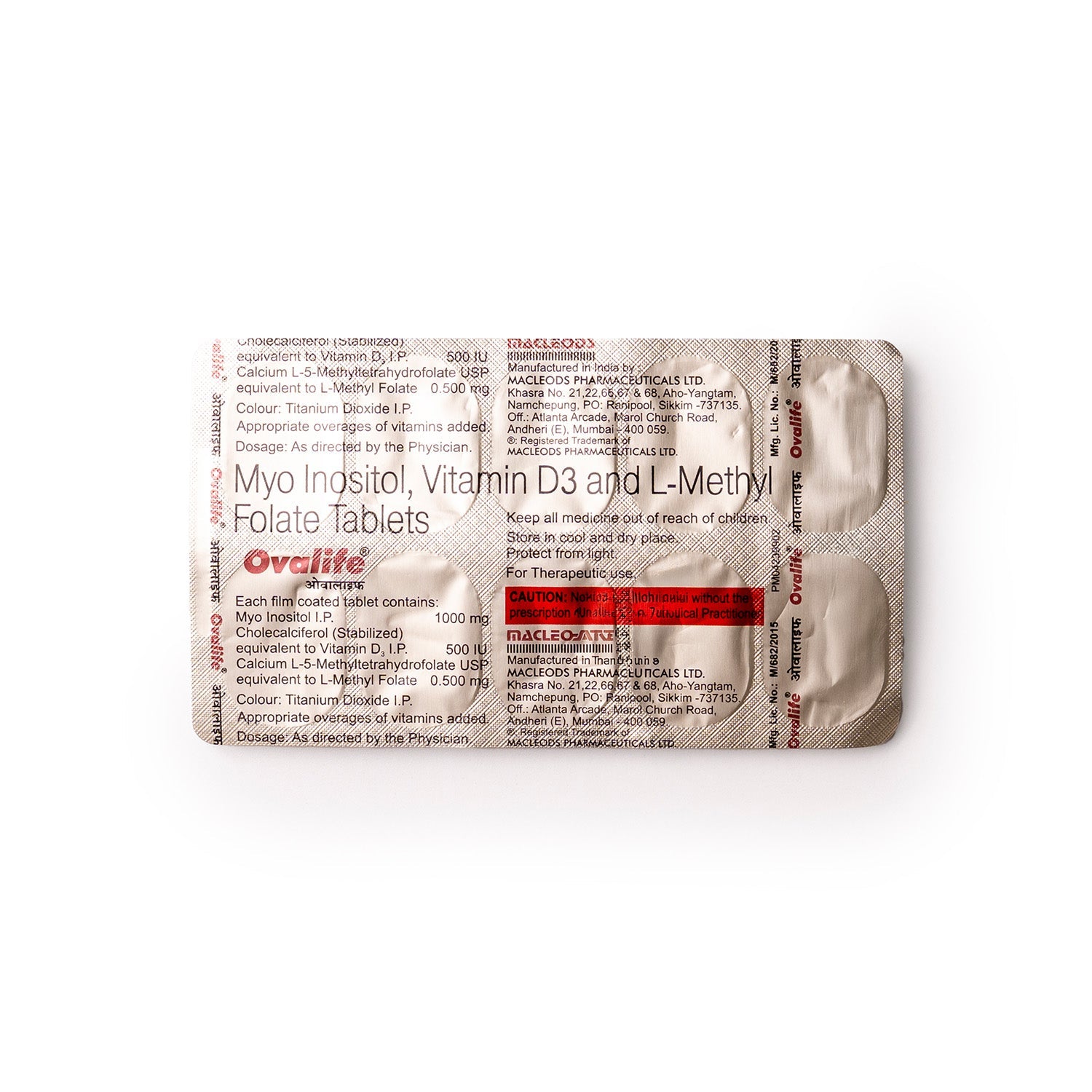 Ovalife Tablet with Myo-Inositol, Vitamin D3 & L-Methylfolate